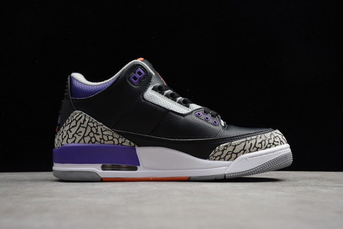 Jordan 3 Retro Black Court Purple CT8532-050