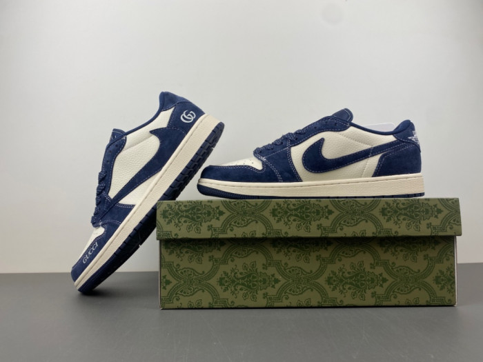 travis scott x jordan aj1 low x G*u*i xs3086-006