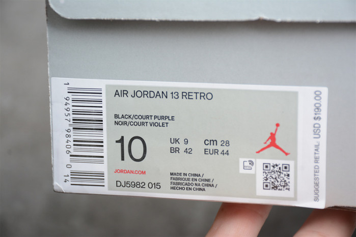 JORDAN 13 RETRO COURT PURPLE - DJ5982-015