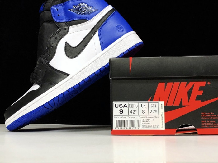 AIR JORDAN 1 RETRO “FRAGMENT” BLACK/SPORT ROYAL-WHITE 716371-040