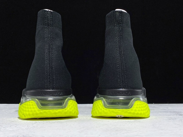 BLEN SNEAKER SPEED HIGH NOIR AND VERT 360-517319W07U01007