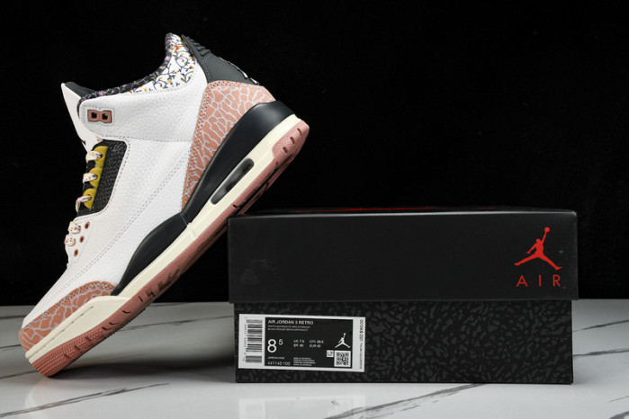 AIR JORDAN 3 RETRO "Red Stardust" 441140-100