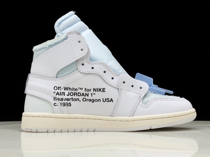 OH AIR JORDAN 1 RETRO HIGH WHITE AQ0818-100