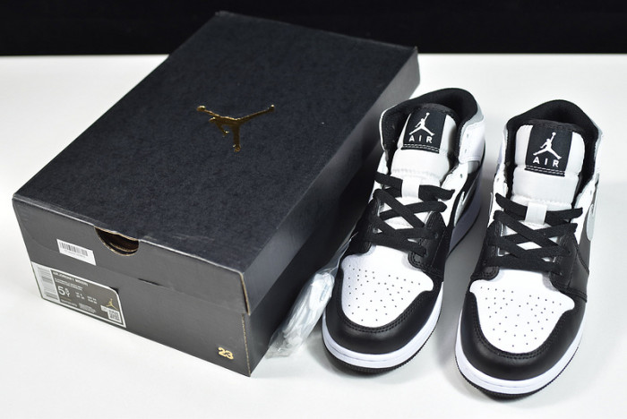 Jordan 1 Mid White Shadow - 554724-073