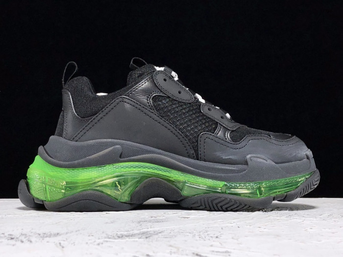 BLEN Triple S Clear Sole balck and green 541624 W09O1 3861
