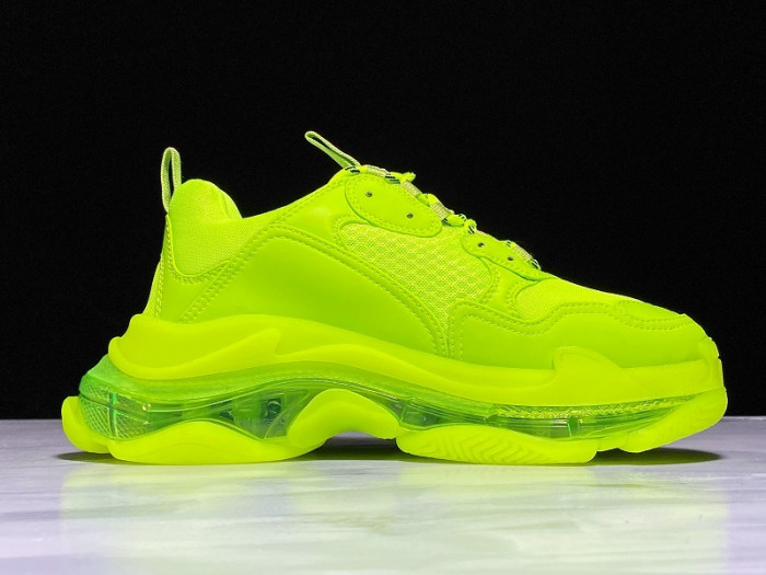 BLEN Triple S Neon fluo yellow Clear Sole 541624 W09OL 3809