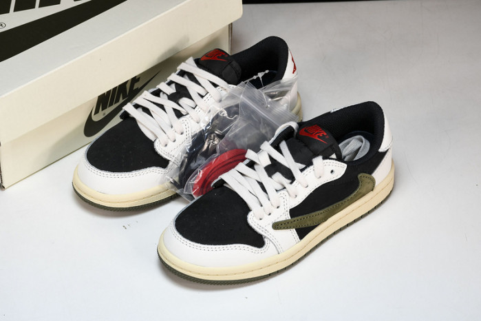 KIDS TRAVIS SCOTT X JORDAN AJ 1 LOW OG“OLIVE”PS DZ5909-106