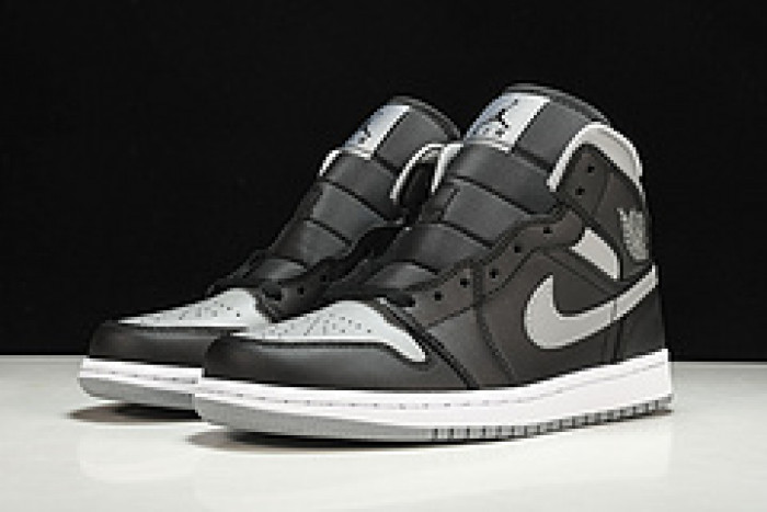 Air Jordan 1 Mid WMNS "Black/Grey" BQ6472-007