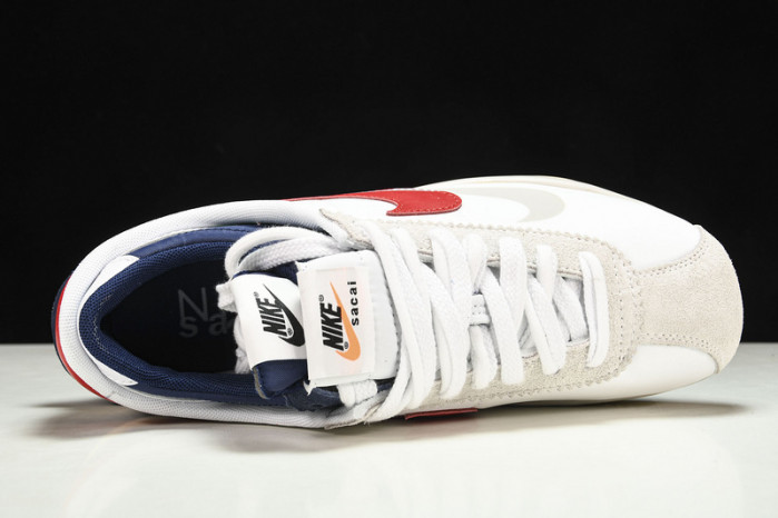 sacai x Nike Cortez 2022 White Red Blue DQ0581-100