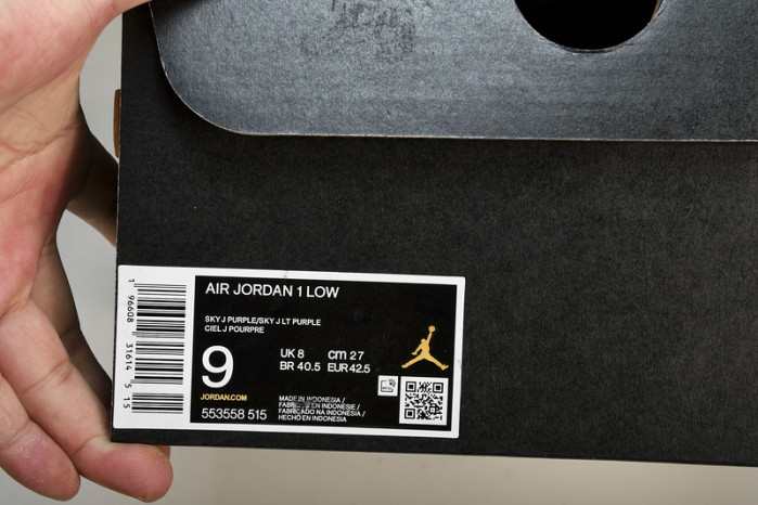 Air Jordan 1 Low“Covered Purple Tones” 553558-515