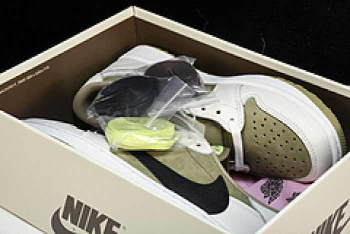 Travis Scott Air Jordan 1 Low Golf Olive FZ3124-200