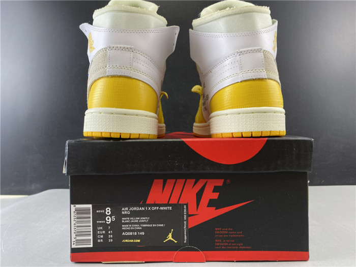 OH X Air Jordan 1 Yellow (AQ0818-149)