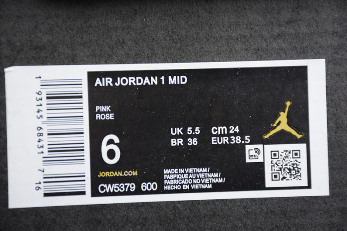 Jordan 1 Mid Digital Pink (W) CW5379-600