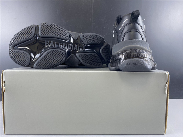BLEN Triple S black balenciaga with balen letter 541624 W09OL