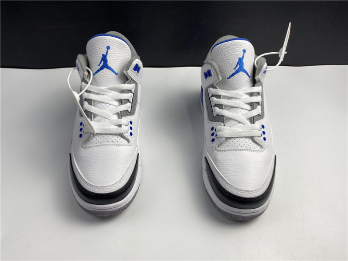 Men’s Fragment Design x Air Jordan 3 White/Royal Blue For Sale CT8532-040