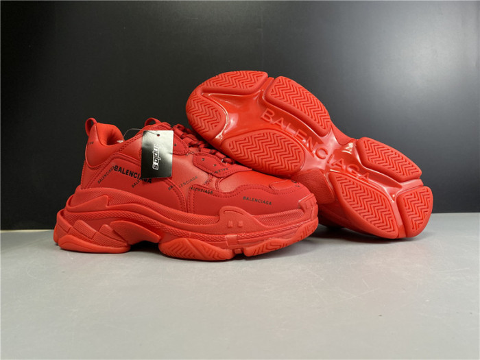 BLEN Triple S red balenciaga letter 541624 W09OL 380
