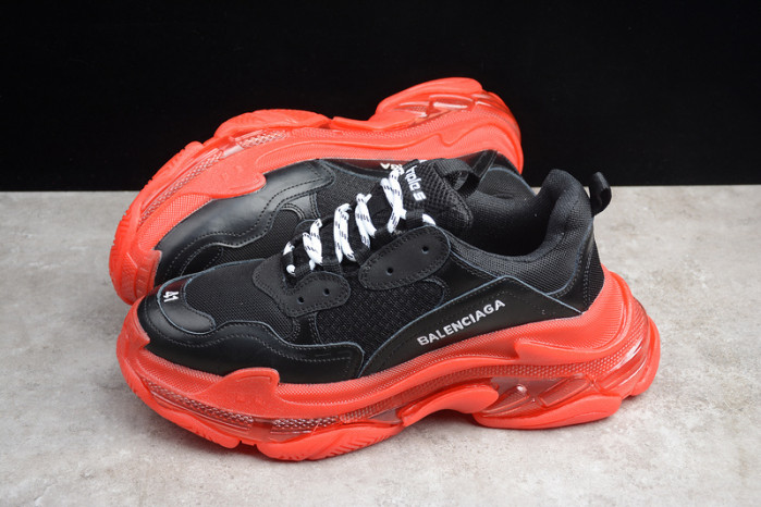 BLEN Triple S Clear Sole balck and red 541624 W09O1 3862