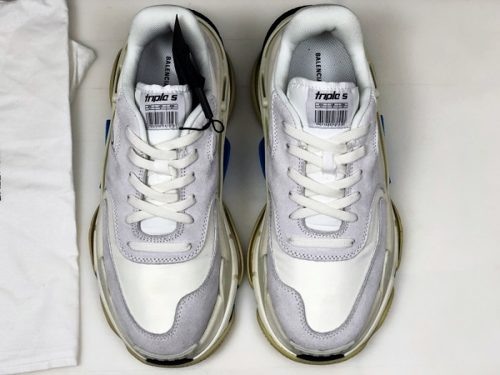 BLEN Triple S White Suede (W) 500597 W0971 9000