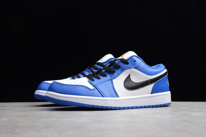 Jordan 1 Low Hyper Royal Orange Peel 553558-401