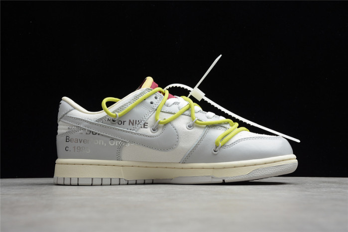OH x Nike SB Dunk Low OW Platinum White Grey DM1602-106