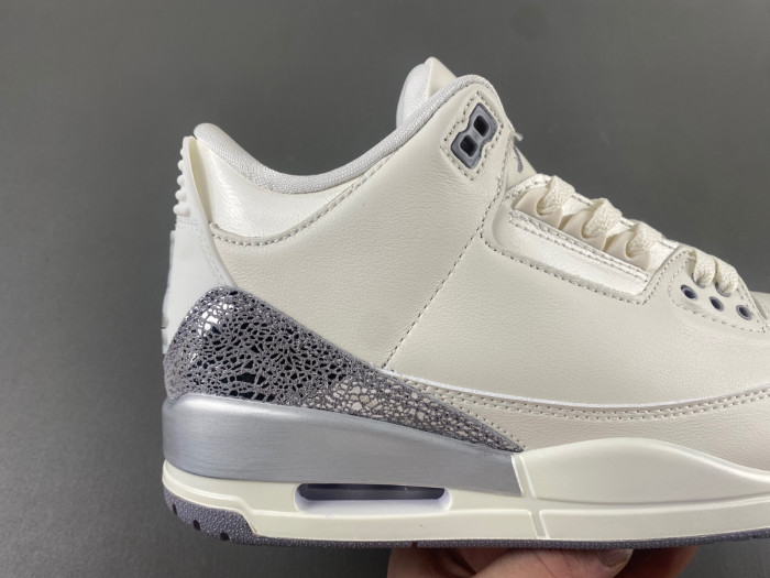 Air Jordan 3 “Sail/Metallic Silver” CK9246-100