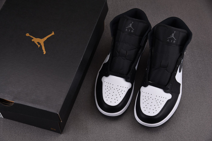 Air Jordan 1 Mid Black White Iron Grey DQ8426-001