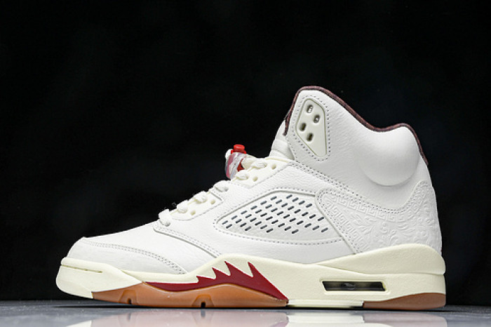 Air Jordan 5 "El Grito" Sail and Dark Pony HF8833-100