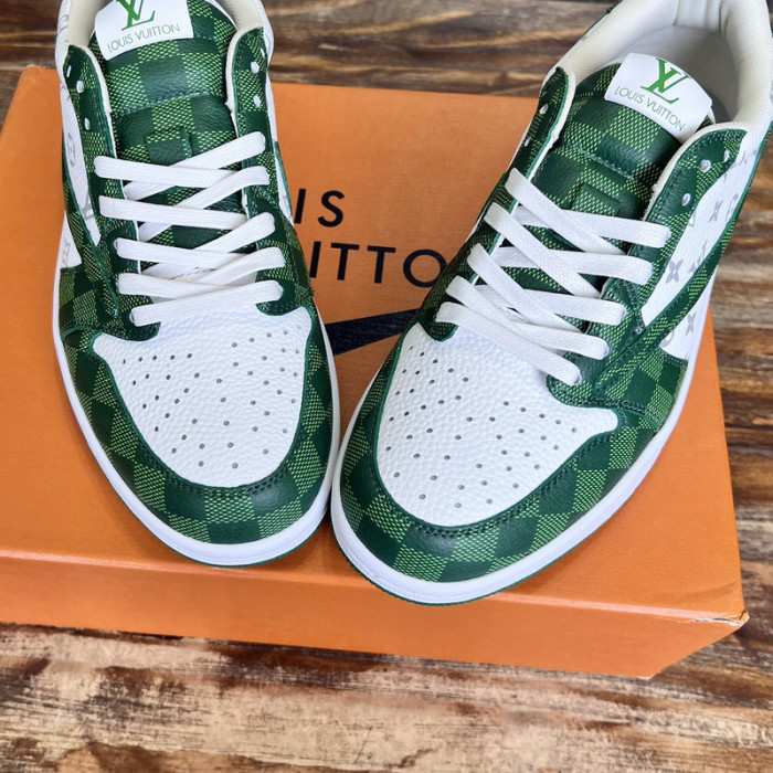 L.V # & AJ1 joint model inverted hook sneakers