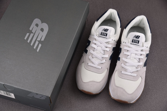 New Balance 574 White Navy Gum ML574TF2