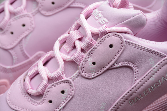 Ba*len*cia*ga wmns triple s sneaker allover logo - pink 524039 w2fa1 5090